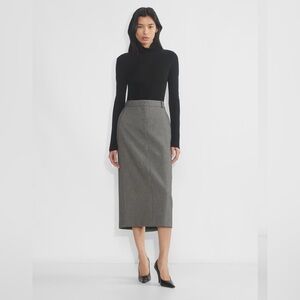 Aritzia (Babaton) Chisel Maxi Skirt - Grey, Size 2 - Never Worn